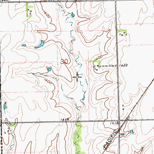 Topographic Map of Cub Creek Reservoir 10-A, NE