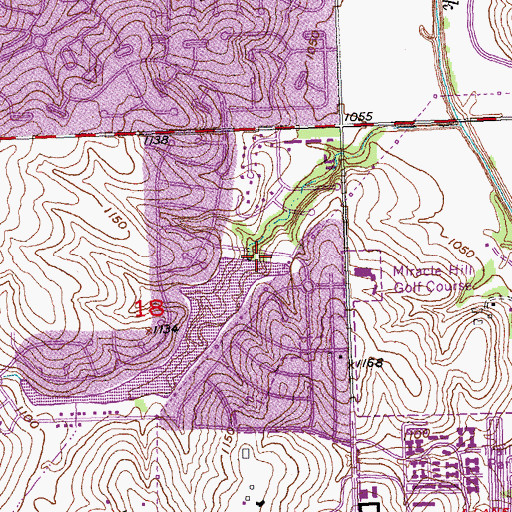 Topographic Map of Candlewood Dam, NE