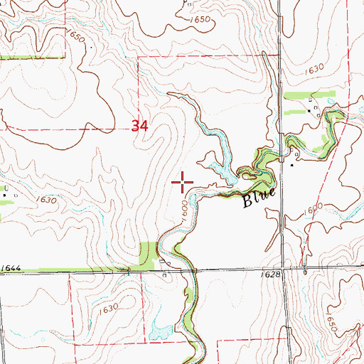 Topographic Map of Anderson Dam, NE