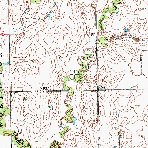 Topographic Map of Swan Creek Reservoir 6-C, NE