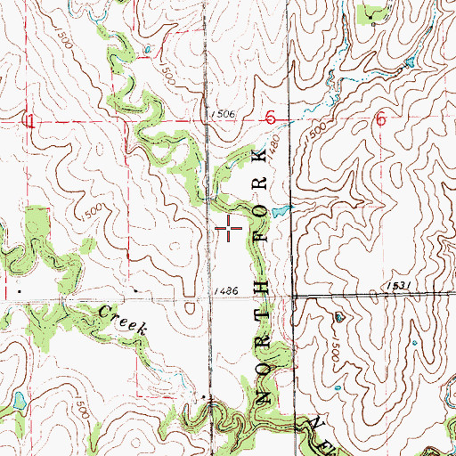 Topographic Map of Swan Creek Reservoir 5-C, NE