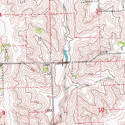 Topographic Map of Behrendt Dam, NE