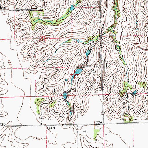 Topographic Map of Sprick Reservoir, NE