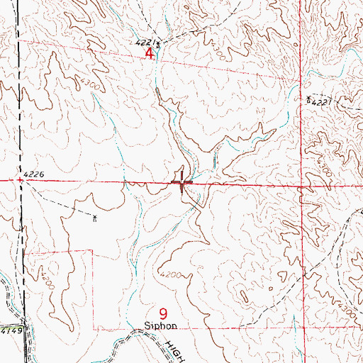 Topographic Map of Ross Canyon Dam, NE