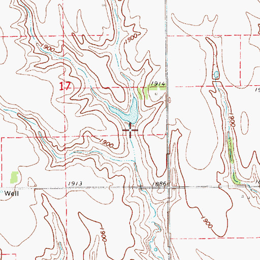 Topographic Map of Dominy Dam, NE