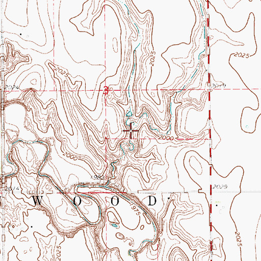 Topographic Map of Shurigar Bros Dam, NE