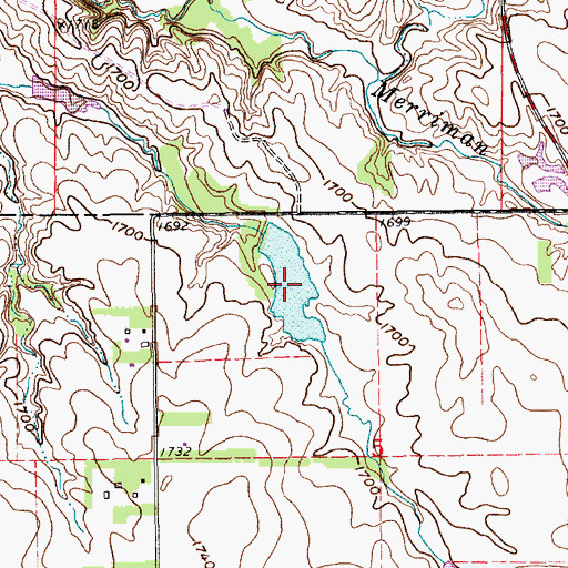 Topographic Map of Rod and Gun Club Reservoir, NE