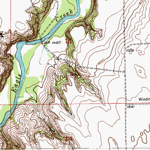 Topographic Map of Schaaf Reservoir, NE