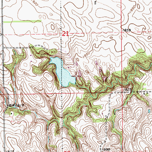 Topographic Map of Vanderheiden Dam, NE