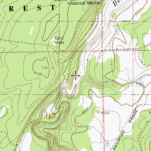 Topographic Map of Long Draw, CO