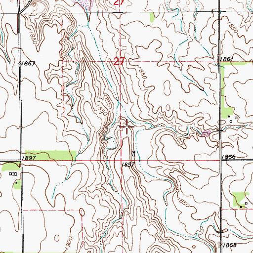 Topographic Map of Schleusener Dam, NE