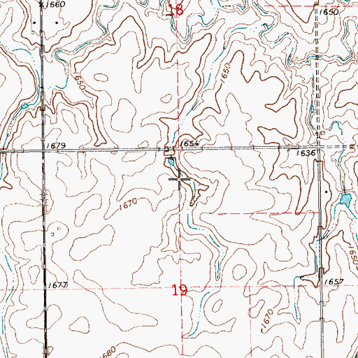 Topographic Map of Stuckey Reservoir, NE
