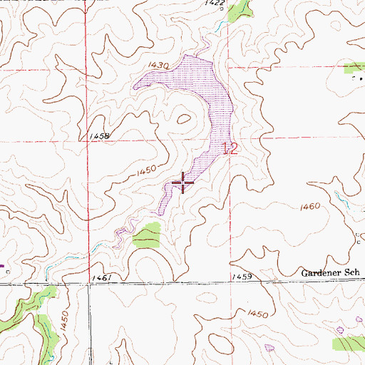 Topographic Map of Cub Creek Reservoir 16-B, NE