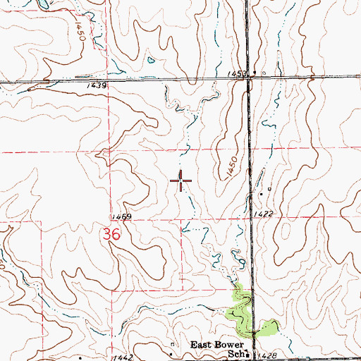 Topographic Map of Cub Creek Reservoir 15-B, NE