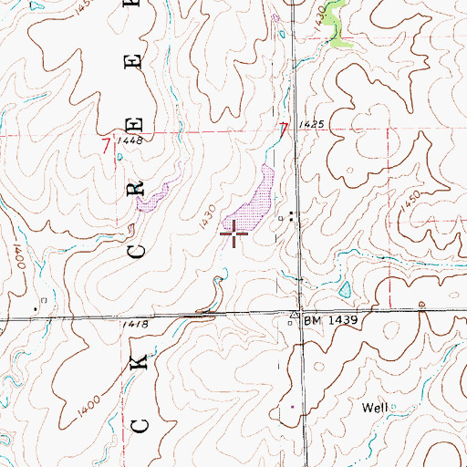 Topographic Map of Frederick Dam, NE