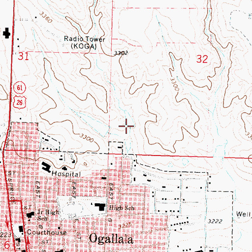 Topographic Map of Cure Creek Dam 1-A, NE