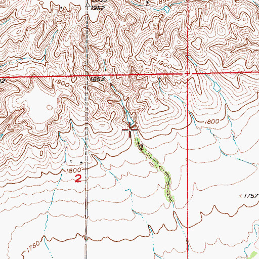 Topographic Map of Davis Brothers Dam, NE