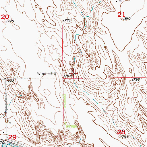 Topographic Map of Gdowski Dam, NE