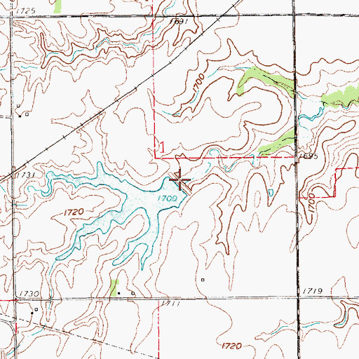 Topographic Map of Williams Dam, NE