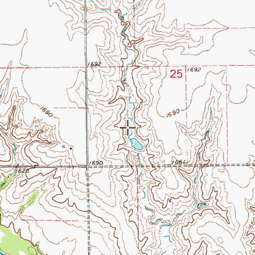 Topographic Map of Mountford Lake, NE