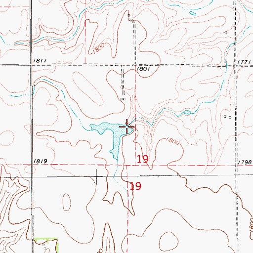 Topographic Map of Corman Dam, NE