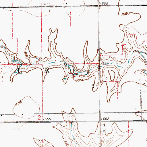 Topographic Map of Schroeder Reservoir, NE