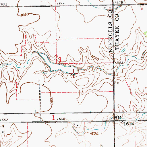 Topographic Map of Jagels Dam, NE