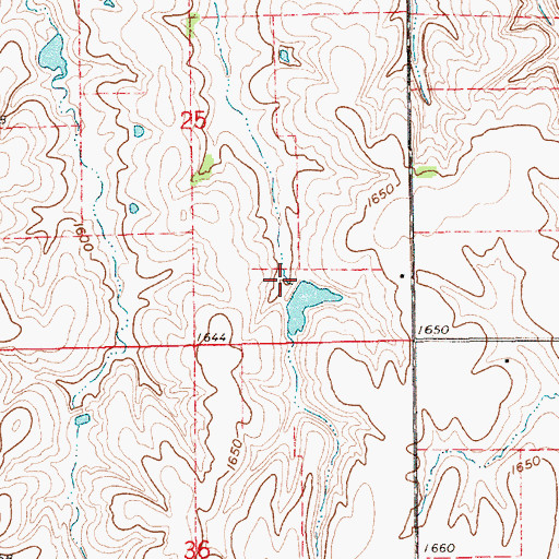 Topographic Map of Drohman Reservoir, NE