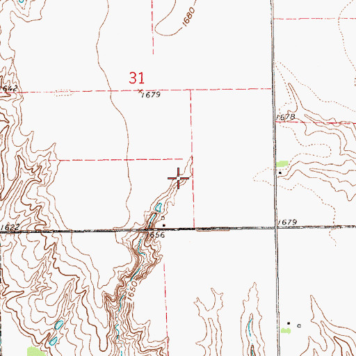 Topographic Map of Mazour-Schroeder Reservoir, NE