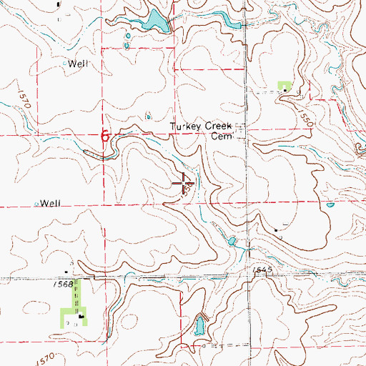 Topographic Map of Weber Dam, NE