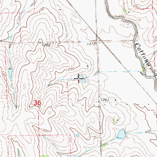 Topographic Map of Kavan Reservoir 2, NE