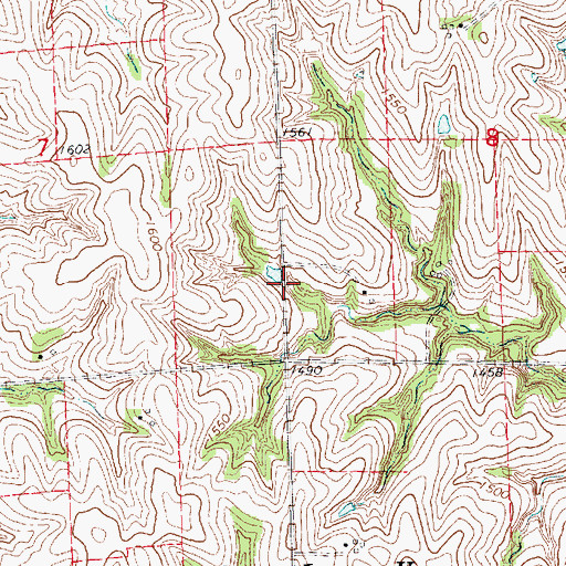 Topographic Map of Jessen Reservoir, NE