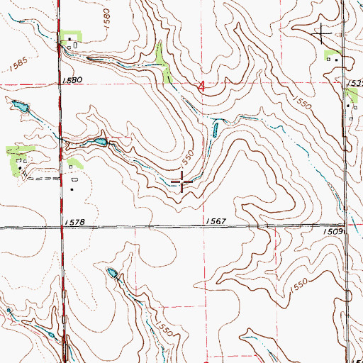 Topographic Map of Skolnik Dam, NE