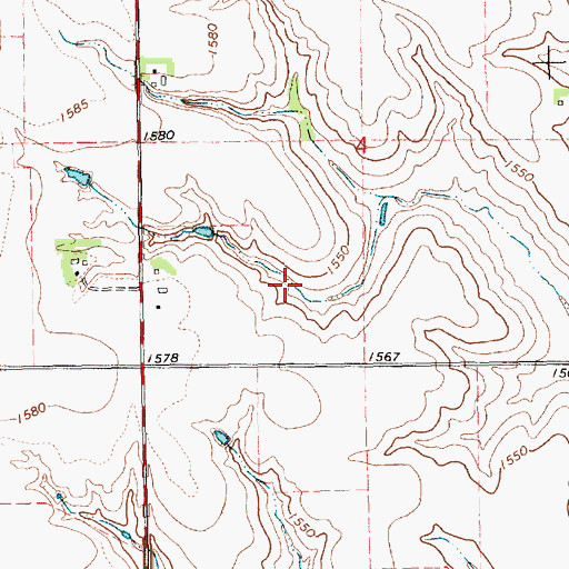 Topographic Map of Skolnik Reservoir, NE