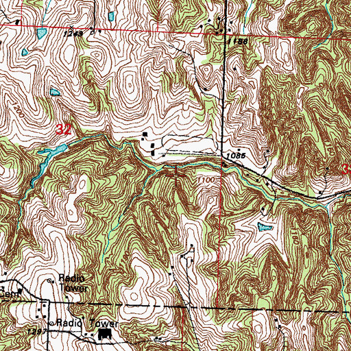 Topographic Map of McCarthy Reservoir, NE