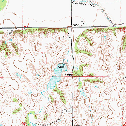 Topographic Map of Ohmstede Dam, NE