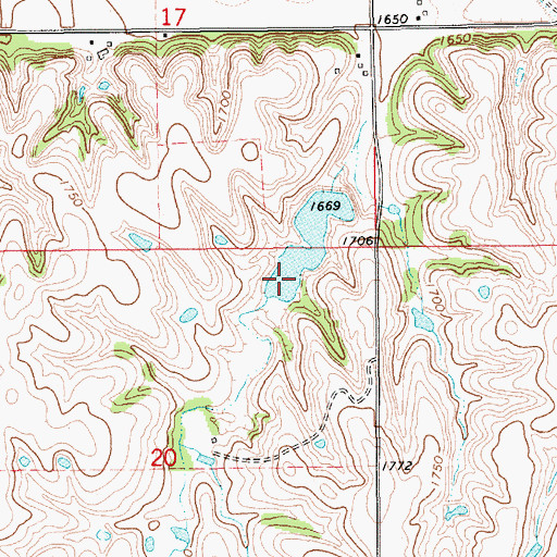 Topographic Map of Ohmstede Reservoir, NE