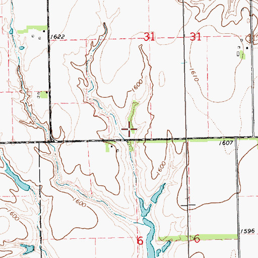 Topographic Map of Morovec Reservoir, NE