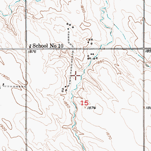 Topographic Map of Reiman Reservoir, NE