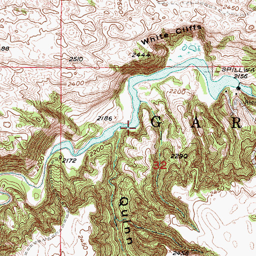 Topographic Map of Pine Canyon Reservoir, NE