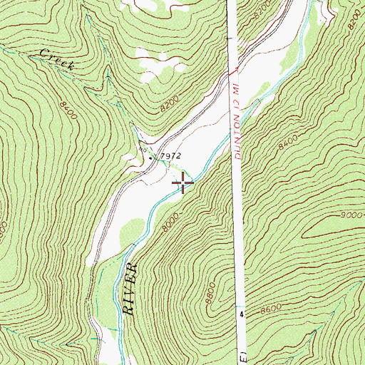 Topographic Map of Goble Creek, CO