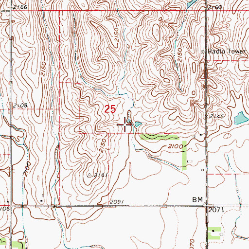 Topographic Map of Rhoadarmer Dam, NE