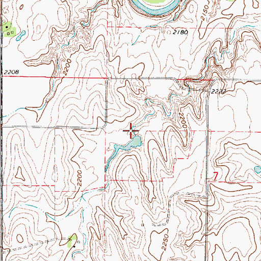 Topographic Map of Zwiener Dam-1 Dam, NE