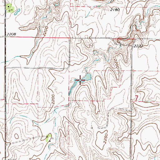Topographic Map of Zwiener Reservoir, NE