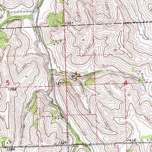 Topographic Map of Langemeier Reservoir, NE