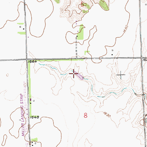Topographic Map of Gruenewald Reservoir, NE