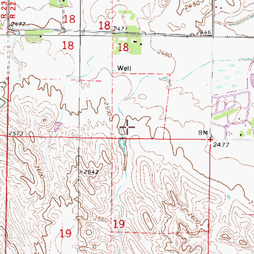 Topographic Map of Lauby Dam, NE
