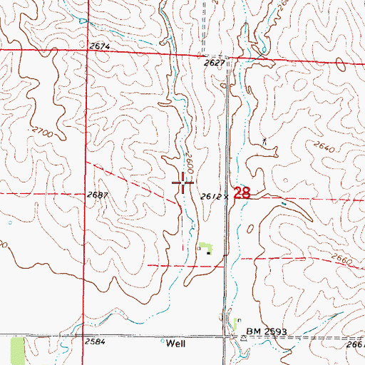Topographic Map of Floodwater Retarding Dam 9-A, NE