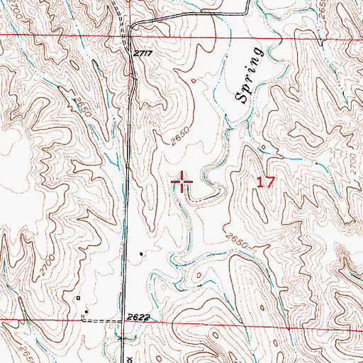 Topographic Map of Floodwater Retarding Dam 11-A, NE
