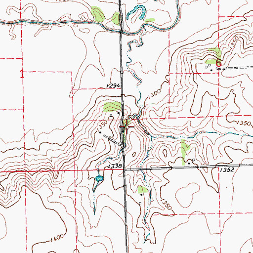 Topographic Map of Paulson-Glodowski Dam, NE